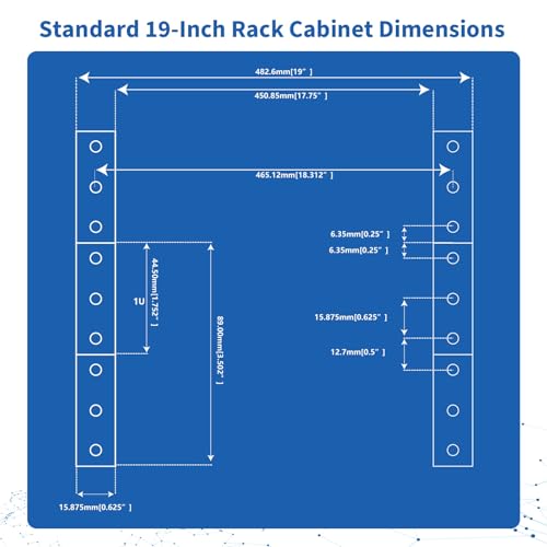 10 Outlets 1U Horizontal PDU Network Rackmount Power Strip with Surge Protector, (SPD-10KA) 100-240V,15A 3600 Joules, w/10 LED Switches and 6ft 14 AWG Cord - Image 6