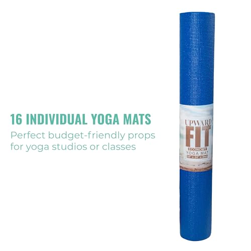 10 Pack Economy Yoga Mat, 68" x 24" Non Slip Exercise Mat, 3mm Thick Gym Mat, Bulk Non Toxic Yoga Mats for Home Workout and Studios - Image 4