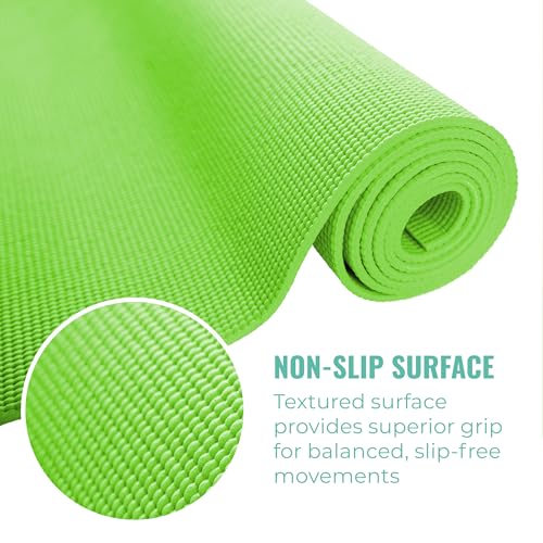 10 Pack Economy Yoga Mat, 68" x 24" Non Slip Exercise Mat, 3mm Thick Gym Mat, Bulk Non Toxic Yoga Mats for Home Workout and Studios - Image 5