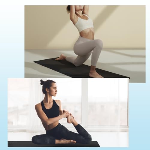 10 Pack Yoga Mats Bulk, 68'' x 24'' x 4mm Thick Black Yoga Mats for Kids and Adults, Anti-Slip Tear-Resistant Exercise Mat for Fitness Stretching Home Workout Gym and Studio - Image 6