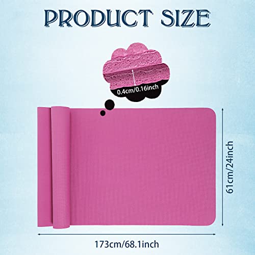 10 Pack Yoga Mats Bulk, 68'' x 24'' x 4mm Thick Yoga Mats for Kids and Adult Gym Mats Bundle Latex Free Exercise Mats with Non Slip Texture for Outdoor Yoga, Pilates or Workout (Multicolor) - Image 3