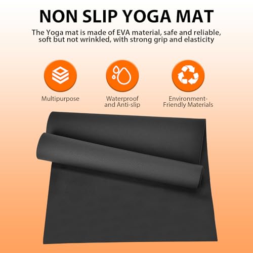 10 Pack Yoga Mats Bulk, 68'' x 24'' x 4mm Thick Yoga Mats for Kids and Adults, Anti-Slip Tear-Resistant Gym Mats Bundle Exercise Mats for Outdoor Yoga, Pilates or Workout - Image 4