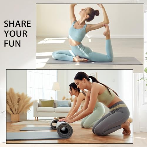 10 Pack Yoga Mats Bulk, 68'' x 24'' x 4mm Thick Yoga Mats for Kids and Adults, Anti-Slip Tear-Resistant Gym Mats Bundle Exercise Mats for Outdoor Yoga, Pilates or Workout - Image 8