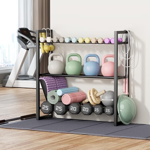 1100 lb | 4 Tier,390 lb | 3 Tier Dumbbell Rack, Weight Rack for Home Gym - Image 3