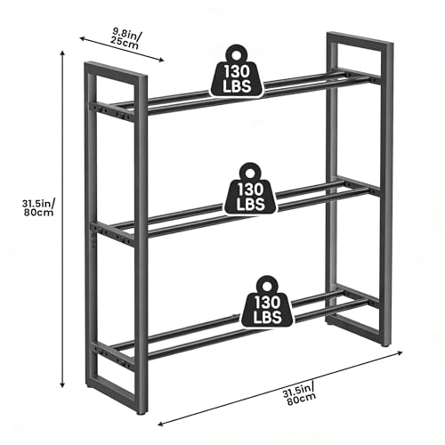 1100 lb | 4 Tier,390 lb | 3 Tier Dumbbell Rack, Weight Rack for Home Gym - Image 5