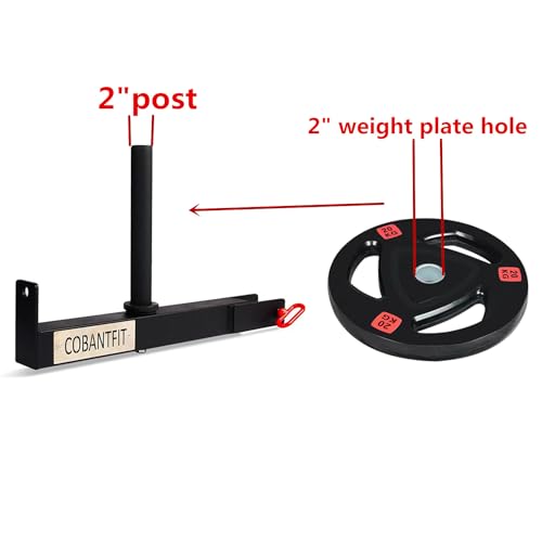 14’’ Long Post Length Belt Squat Attachment For Racks Fits 2" x 2", 3" x 2", 3" x 3" Racks And Rack Hole Diameters of 5/8" Or Larger 1'' And 2’’ Weight Plates Required - Image 3