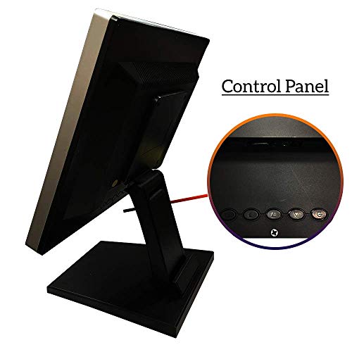 17 Inch Pro Commercial Grade Capacitive LED Backlit Multi-Touch HDMI Monitor, 4:3 Display 1280 x 1024, True Flat Seamless Touchscreen, Great for Office, POS, Retail, Restaurant, Bar, Gym, Warehouse - Image 4