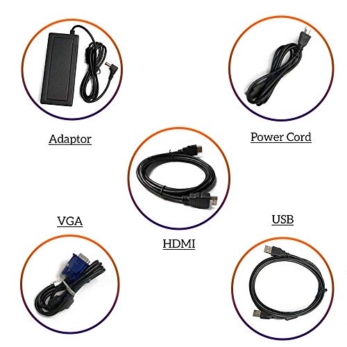 17 Inch Pro Commercial Grade Capacitive LED Backlit Multi-Touch HDMI Monitor, 4:3 Display 1280 x 1024, True Flat Seamless Touchscreen, Great for Office, POS, Retail, Restaurant, Bar, Gym, Warehouse - Image 7