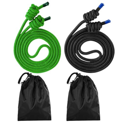 2 PCS Flow Exercise Ropes, 9 Feet Double Braid Workout Rope with Portable Bag, Cardio Weighted Jump Rope for Freestyle Skipping, Flow Fitness Rope for Men Women, Indoor Outdoor Exercise, Gym Training - Image 3