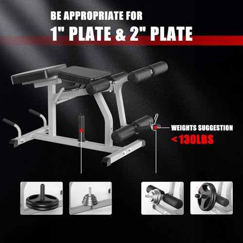 2-in-1 Adjustable Leg Extension and Curl Machine, Easy Transition, Home Gym Leg Machine, Weight Capacity 660LBS - Image 4