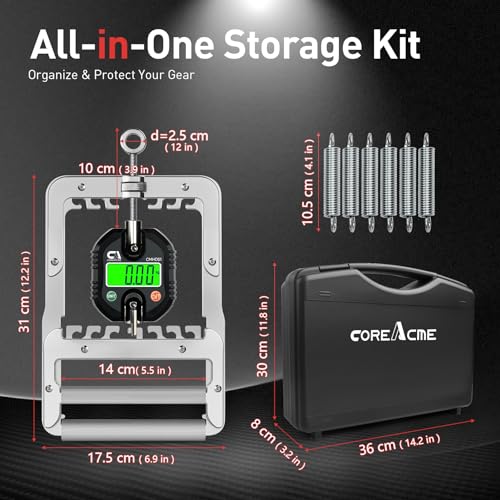 2-in-1 Grip Strength Tester & Trainer - 150kg/330lb Digital Dynamometer with Adjustable Resistance Levels Backlit LCD Screen for Sports & Fitness - Image 5