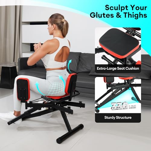 2 in 1 Hip Abductor/Adductor Machine, Thigh Master Trainer for Women Men, Glute Machine Inner/Outer Thigh Exercise Workout Equipment for Home Gym - Image 5