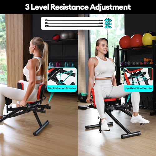 2 in 1 Hip Abductor/Adductor Machine, Thigh Master Trainer for Women Men, Glute Machine Inner/Outer Thigh Exercise Workout Equipment for Home Gym - Image 6