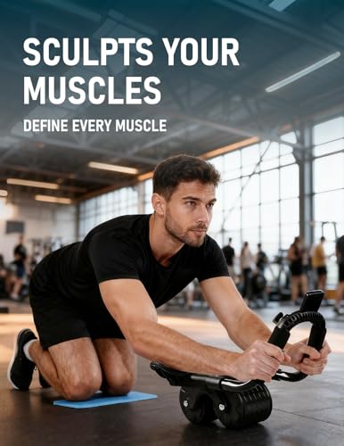 2026 Upgraded Automatic Rebound Ab Roller with Elbow Support, Dual Wide Wheel Ab Workout Equipment for Core Strength Training, Silent Ab Wheel for Beginners Men Women Home Gym Fitness - Image 3