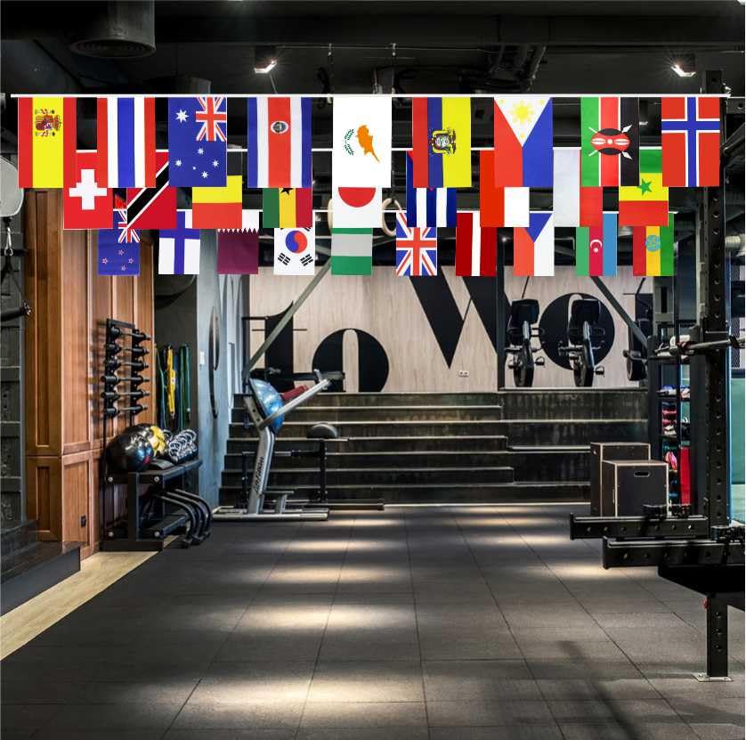 226 Countries International World String Flags Banner Set Small Mini All Countries National Bunting Flags Decorations for Classroom,Olympic,Bar,Sports Clubs,School Festivals Celebrations - Image 3