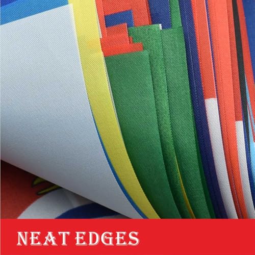 226 Countries International World String Flags Banner Set Small Mini All Countries National Bunting Flags Decorations for Classroom,Olympic,Bar,Sports Clubs,School Festivals Celebrations - Image 5