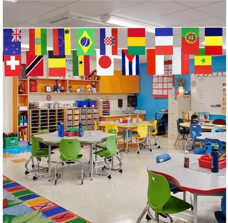 226 Countries International World String Flags Banner Set Small Mini All Countries National Bunting Flags Decorations for Classroom,Olympic,Bar,Sports Clubs,School Festivals Celebrations - Image 7