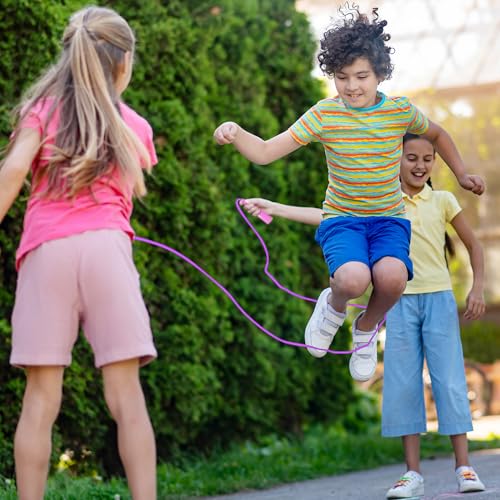 24pcs Kids Jump Rope, Colorful PVC Skipping Ropes for Kids, Adjustable Skipping Rope, Tangle-Free Jumping Rope, Lightweight Skipping Ropes for Outdoor Indoor Fitness Exercise Fun - Image 3