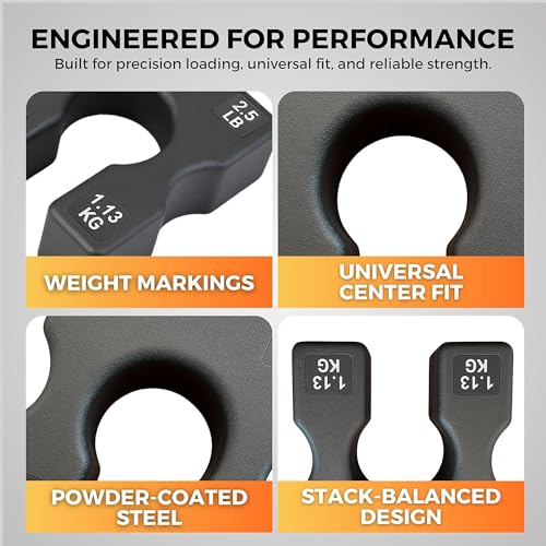 2.5 LB and 5 LB Weight Stack Add On – Weight Stack Adapter Plate for Home Gym & Exercise Machines, Add Resistance to Weight Stack, Incremental Weight Adjustments for Improved Strength Training Results - Image 6