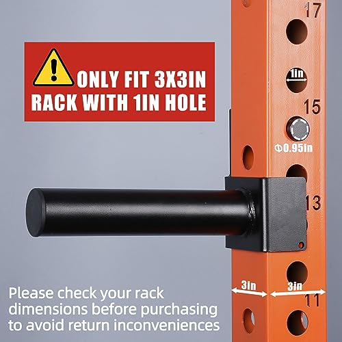3x3 Weight Plate Holder Attachment, Power Rack Weight Horns for Olympic Weight Plates Storage - Image 3