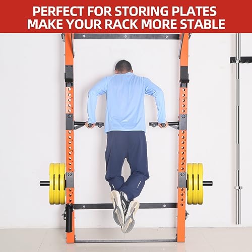 3x3 Weight Plate Holder Attachment, Power Rack Weight Horns for Olympic Weight Plates Storage - Image 6