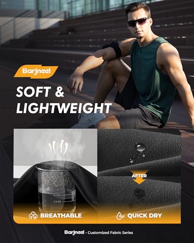 4 Pack Gym Mens Shorts - Basketball Athletic Shorts with Pockets Fitness Clothing Black Workout Quick Dry Shorts - Image 3