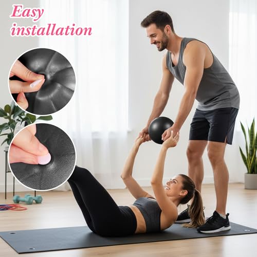 4 Pcs Small Exercise Pilates Ball Bulk 9 Inch Mini Yoga Balls Anti Burst and Slip for Stability, Fitness, Physical Therapy, Stretching & Core Workout at Home Gym Office Class - Image 6