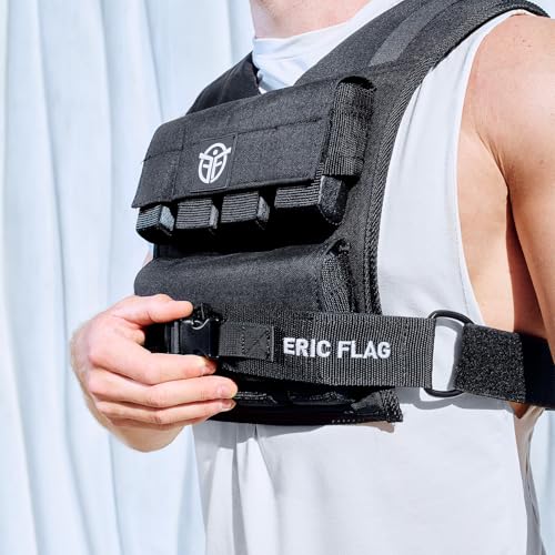 40 lb Weighted Vest for Men & Women - Adjustable 0-40 lb with 16 Iron Weight, Heavy-Duty for Calisthenics, Running and Walking - Compact 1000D Oxford - Weighted Vest with Removable Weights - Image 5