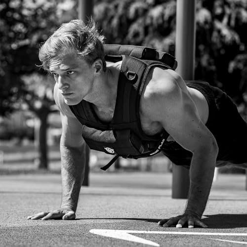 40 lb Weighted Vest for Men & Women - Adjustable 0-40 lb with 16 Iron Weight, Heavy-Duty for Calisthenics, Running and Walking - Compact 1000D Oxford - Weighted Vest with Removable Weights - Image 6