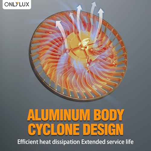 4Pack LED High Bay Light 200W 30000LM Commercial Lighting Products, 100-277V 6000K with Plug, Led Shop Lighting for Garage Barn Gyms Workshop Lighting - Image 5