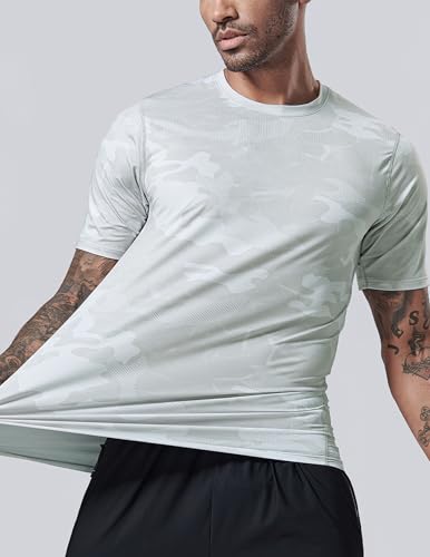 5 Pack Men’s Active Quick Dry Crew Neck T Shirts | Athletic Running Gym Workout Short Sleeve Tee Tops Bulk - Image 6