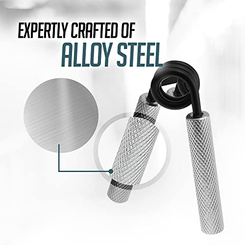 7 Pack Logest Metal Hand Grip Set, 50LB-350LB 7 Levels No Slip Heavy-Duty Grip Strengthener with Gift Box, Great Wrist & Forearm Hand Exerciser, Home Gym, Hand Gripper Grip Strength Trainer - Image 4