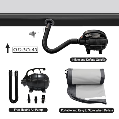 AKSPORT Inflatable Gymnatsics Mat Tumble Track 10ft 13ft 16ft 20ft 23ft Air Tumbling Mat with Air Pump for Home Use/Training/Cheerleading/Yoga - Image 4