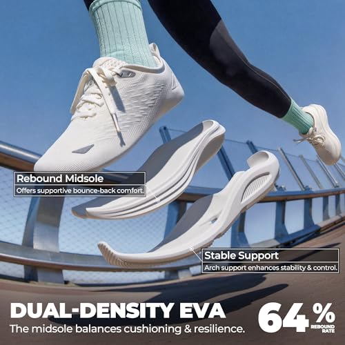 ALLSWIFIT Women's Walking Shoes Cushion Running Tennis Comfortable Arch Support Breathable Lightweight Gym Workout Athletic Fashion Sneakers - Image 6