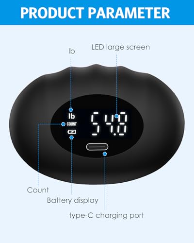 AMIR Hand Grip Strength Tester Trainer, Rechargeable Electronic Hand Dynamometer up 395 Lbs (180kg) Forearm - Gripper-Finger Grip Strengthener Exerciser, Stress Balls for Sport Home School - Image 6