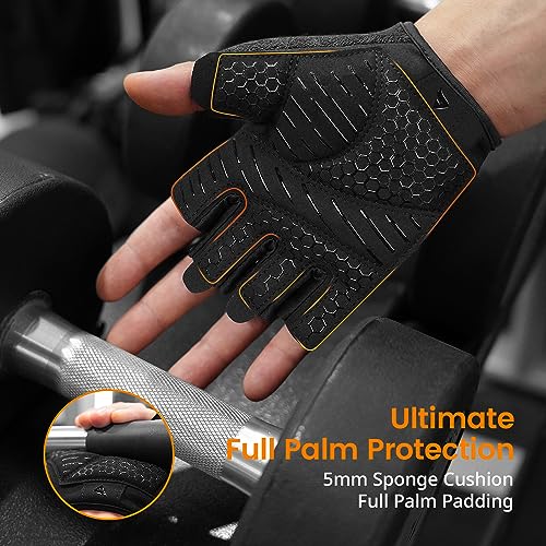 ATERCEL Weight Lifting Gloves Full Palm Protection, Workout Gloves for Gym, Cycling, Exercise, Climbing, Breathable, Super Lightweight for Mens and Women - Image 3