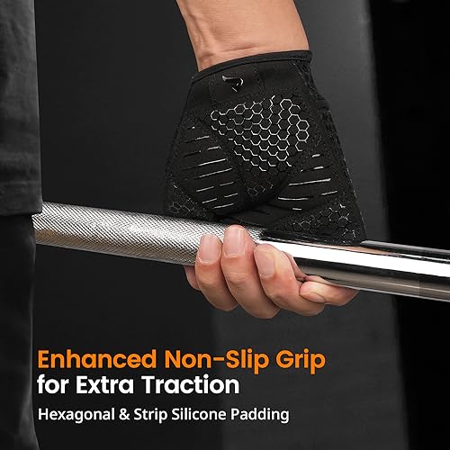 ATERCEL Weight Lifting Gloves Full Palm Protection, Workout Gloves for Gym, Cycling, Exercise, Climbing, Breathable, Super Lightweight for Mens and Women - Image 6