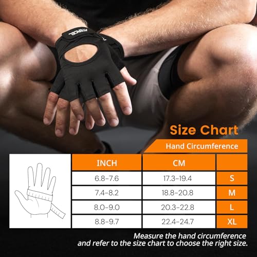 ATERCEL Weight Lifting Gloves Full Palm Protection, Workout Gloves for Gym, Cycling, Exercise, Climbing, Breathable, Super Lightweight for Mens and Women - Image 8