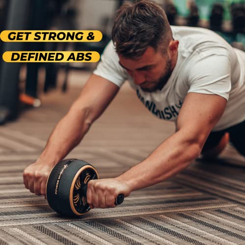 Ab Roller Wheel - Ab Wheel Roller & Knee Mat - Rueda Para Abdominales - Abdominal Wheel - Abs Roller for Men & Women - Home Gym Equipment - Image 3