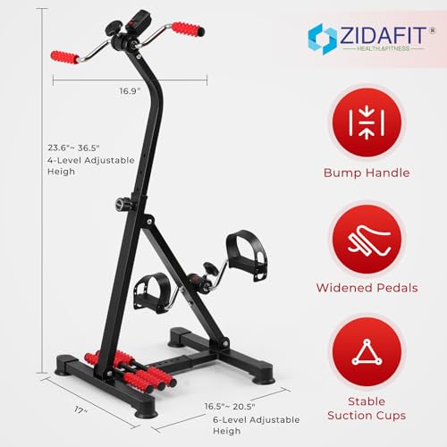 Adjustable Pedal Exerciser Bike for Seniors - Hand Arm Leg and Knee Therapy, Stroke Recovery, Portable Fitness Equipment for Total Body Workout - Great Gift for Elderly Rehab - Image 3