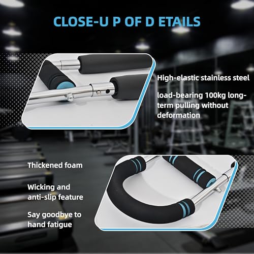 Adjustable Twister Arm Exerciser - Spring Workout Bar for Forearm, Triceps & Chest Strengthening, Portable Home Gym Fitness Equipment for Men & Women - Image 5