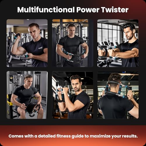 Adjustable Twister Arm Trainer with 4 Springs & Workout Guide, 12 Resistance Levels (40-110 lbs) – Portable Chest & Upper Body Strength Trainer for Men & Women, Home Gym Muscle Builder - Image 4