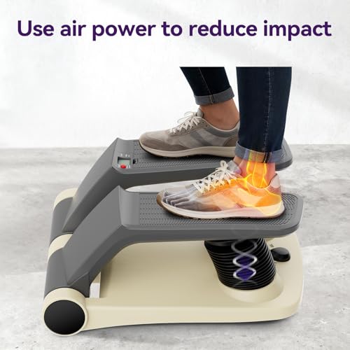 Air Stepper Exercise Machine with Resistance Bands, Stair Stepper with LCD Monitor, Adjustable Resistance Cardio Trainer for Home Workout, Compact Fitness Equipment, 300 lbs Weight Capacity - Image 7