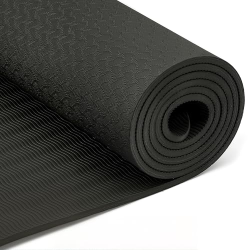 Amazon Basics 1/4 Inch Thick TPE Exercise Yoga Mat with Carrying Strap - Image 5