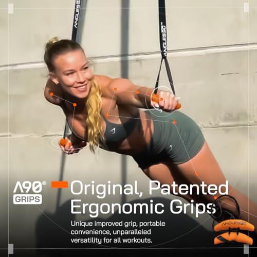 Angles90 Original Pull-Up Grips - Lat Pulldown Attachment - T-Bar Row & Cable Machine - D Handle - Forearm Strength Trainer - Gym Equipment - Exercise Equipment - Grip Strength Trainer - Image 3