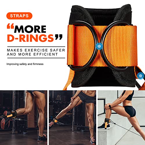 Ankle Strap for Cable Machine, Padded Ankle Straps for Cable Machine Kickbacks, Glute Workouts, Leg Extensions, Curls, Booty Hip Abductors Exercise, Adjustable Comfort Ankle Cuff for Gym - Image 3