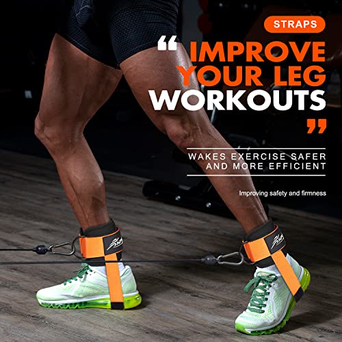 Ankle Strap for Cable Machine, Padded Ankle Straps for Cable Machine Kickbacks, Glute Workouts, Leg Extensions, Curls, Booty Hip Abductors Exercise, Adjustable Comfort Ankle Cuff for Gym - Image 6