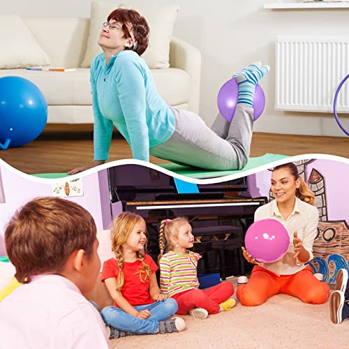 Aoriher 10 Pcs Small Exercise Pilates Ball Bulk 9 Inch Mini Yoga Balls Anti Burst and Slip for Stability Fitness Physical Therapy Stretching & Core Workout at Home Gym Office Class - Image 7