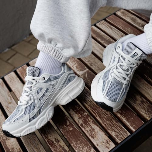 BAASPLOA Women's Chunky Fashion Sneakers Casual Sports Shoes Mesh Breathable Athletic Gym Workout Tennis Shoe Platform Thick Walking Shoes - Image 3