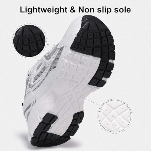 BAASPLOA Women's Chunky Fashion Sneakers Casual Sports Shoes Mesh Breathable Athletic Gym Workout Tennis Shoe Platform Thick Walking Shoes - Image 5